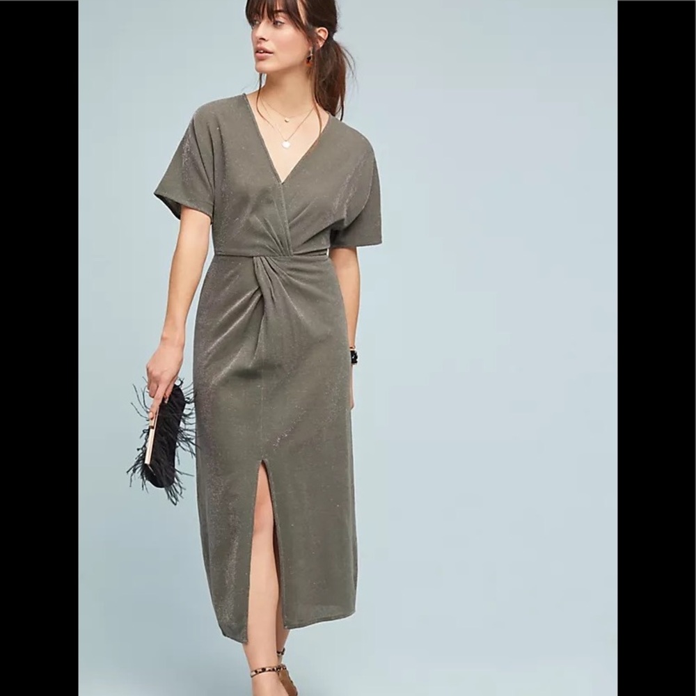 Ranna Gill Twisted Shine Petite Dress